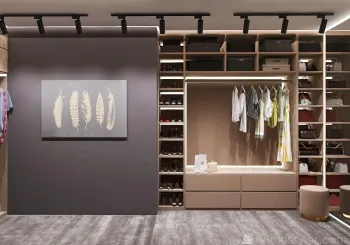 Интерьер гардеробной  смотреть на Basicdecor