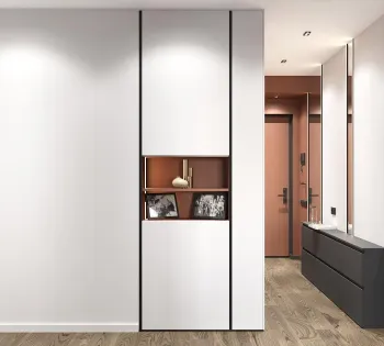 Интерьер прихожей с проходной  смотреть на Basicdecor