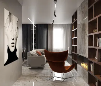 Интерьер гостиной  смотреть на Basicdecor