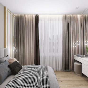 Интерьер спальни cветильниками над кроватью  смотреть на Basicdecor