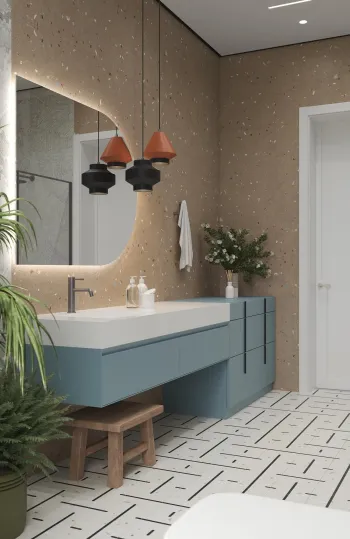 Интерьер ванной  смотреть на Basicdecor