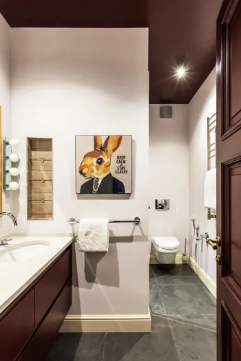 Интерьер ванной в стиле фьюжн смотреть на Basicdecor
