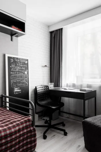 Интерьер детской c рабочим местом  смотреть на Basicdecor