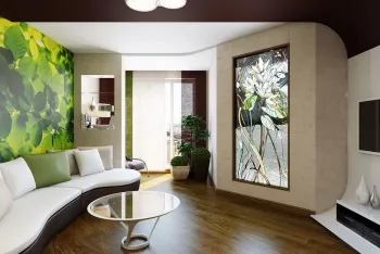 Интерьер гостиной с окном в современном стиле смотреть на Basicdecor