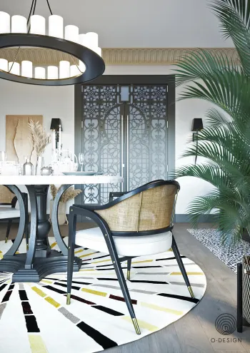 Интерьер столовой в бохо, эклектике и марокканском смотреть на Basicdecor