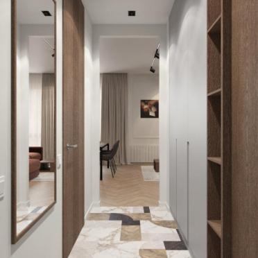 Интерьер коридора с проходной  смотреть на Basicdecor