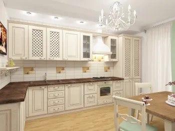 Интерьер кухни в классическом стиле и в стиле кантри смотреть на Basicdecor