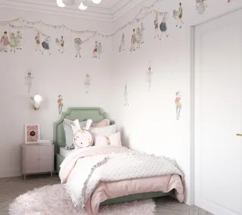 Интерьер детской с для девочки  смотреть на Basicdecor