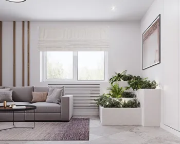 Интерьер гостиной с окном в современном стиле смотреть на Basicdecor