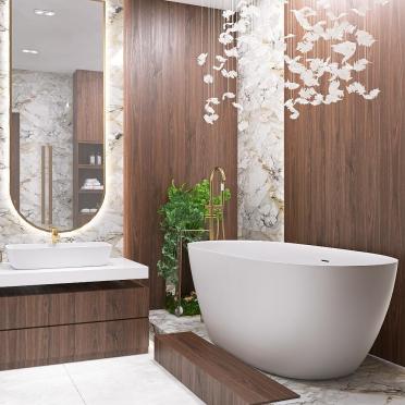 Интерьер ванной  смотреть на Basicdecor