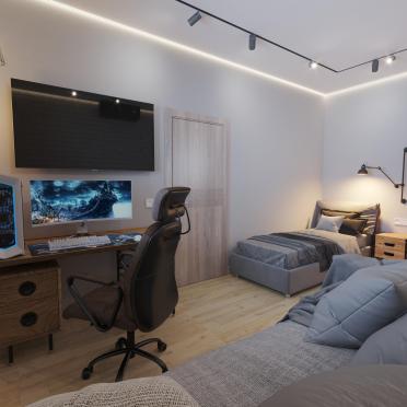 Интерьер c подсветкой  смотреть на Basicdecor