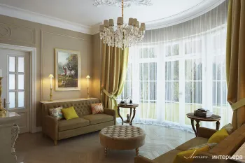 Интерьер гостиной в классическом стиле и барокко смотреть на Basicdecor