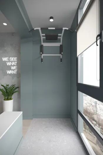 Интерьер c антресолью  смотреть на Basicdecor