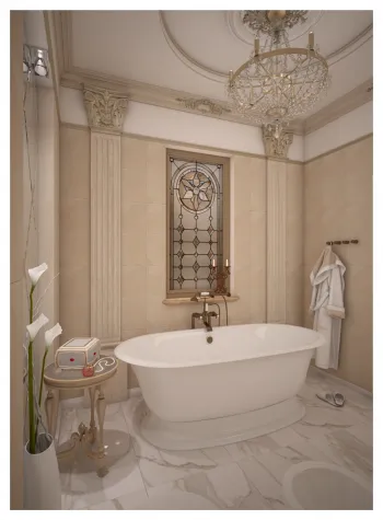 Интерьер ванной в классическом стиле смотреть на Basicdecor