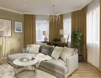 Интерьер гостиной  смотреть на Basicdecor