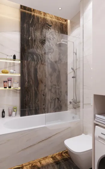 Интерьер ванной  смотреть на Basicdecor