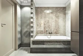 Интерьер ванной в современном стиле смотреть на Basicdecor