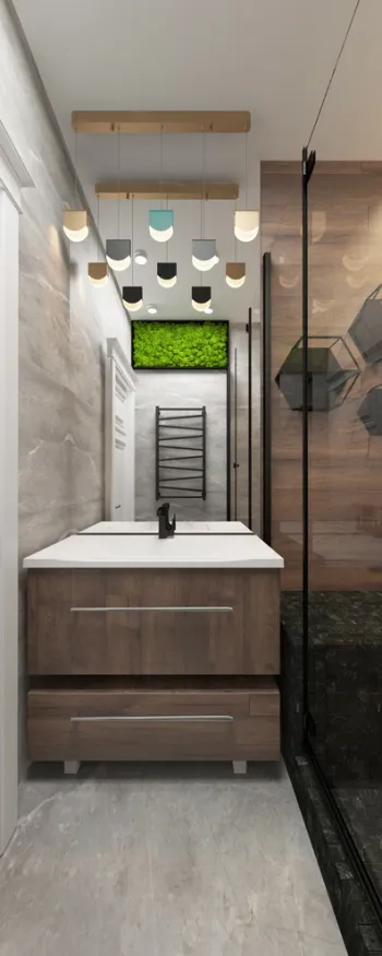 Интерьер ванной в современном стиле смотреть на Basicdecor