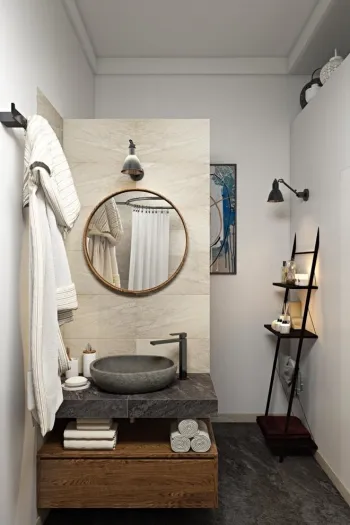 Интерьер ванной в скандинавском стиле смотреть на Basicdecor