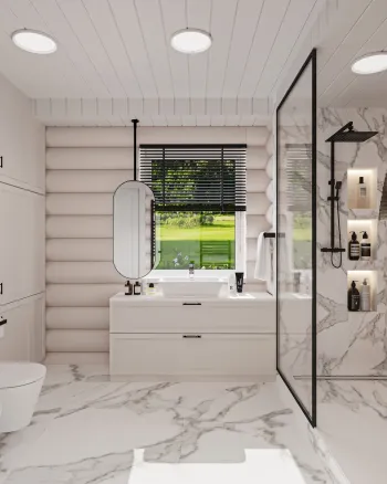 Интерьер ванной  смотреть на Basicdecor