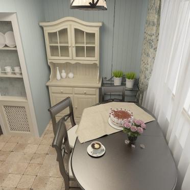 Интерьер столовой в рустике смотреть на Basicdecor
