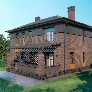 фото проекта 2-х этажный дом в поселке Ростоши