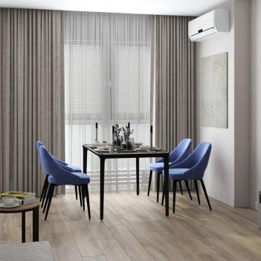 Интерьер гостиной с жалюзи  смотреть на Basicdecor