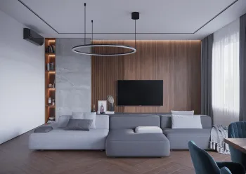 Интерьер гостиной в хай-теке смотреть на Basicdecor
