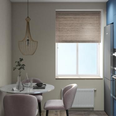 Интерьер кухни с жалюзи  смотреть на Basicdecor