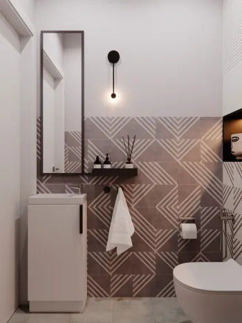 Интерьер ванной  смотреть на Basicdecor
