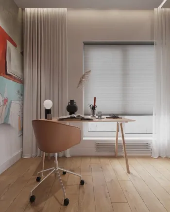 Интерьер с жалюзи  смотреть на Basicdecor