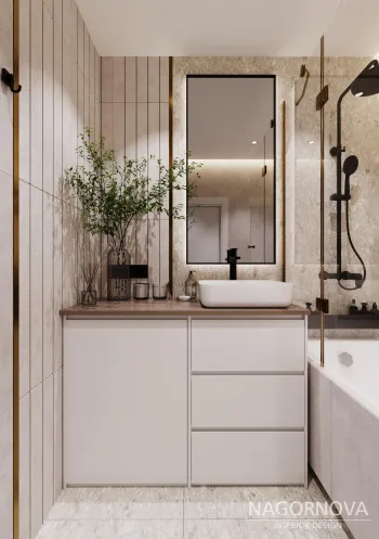 Интерьер ванной  смотреть на Basicdecor