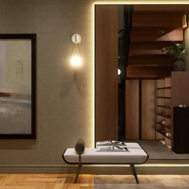 Интерьер c подсветкой  смотреть на Basicdecor