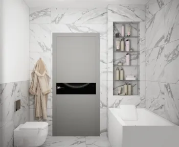 Интерьер ванной в современном стиле смотреть на Basicdecor
