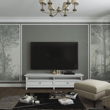 Интерьер гостиной в неоклассике смотреть на Basicdecor