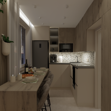 Интерьер кухни с балконом в современном стиле смотреть на Basicdecor