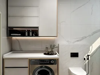 Интерьер ванной с постирочной  смотреть на Basicdecor