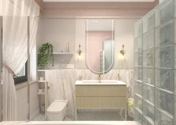 Интерьер ванной  смотреть на Basicdecor