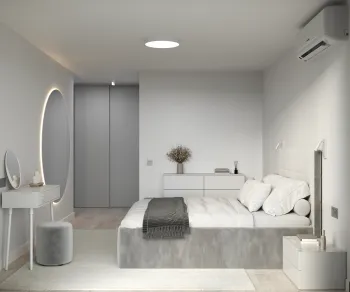 Интерьер спальни c подсветкой  смотреть на Basicdecor