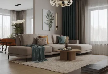 Интерьер гостиной  смотреть на Basicdecor