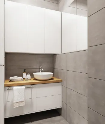 Интерьер ванной в современном стиле смотреть на Basicdecor