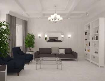 Интерьер гостиной в стиле фьюжн смотреть на Basicdecor