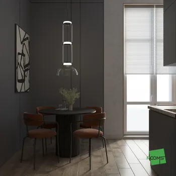 Интерьер кухни c подсветкой  смотреть на Basicdecor