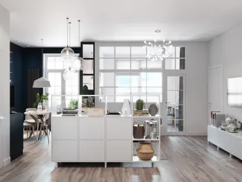 Интерьер кабинета в скандинавском стиле смотреть на Basicdecor