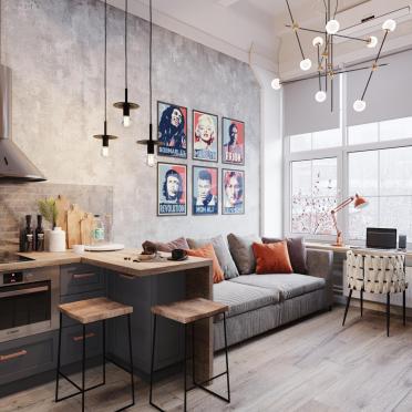 Интерьер гостиной  смотреть на Basicdecor