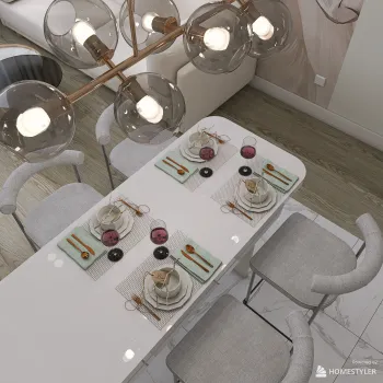 Интерьер кухни cветильниками над столом в современном стиле смотреть на Basicdecor