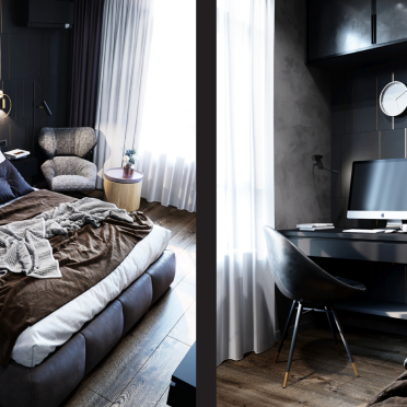 Интерьер спальни  смотреть на Basicdecor