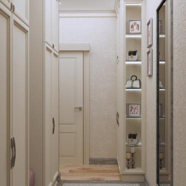 Интерьер коридора с проходной в неоклассике смотреть на Basicdecor
