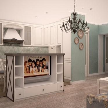 Интерьер гостиной в стиле кантри смотреть на Basicdecor