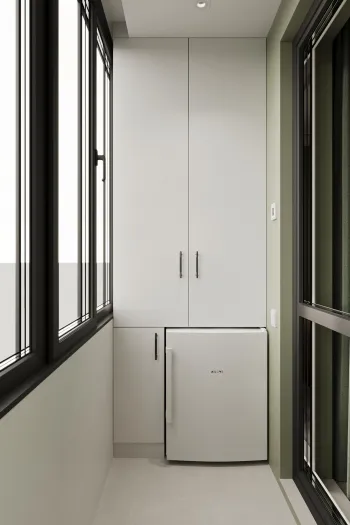 Интерьер балкона с балконом  смотреть на Basicdecor